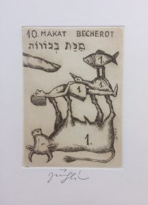 Jiří Slíva prodej obrazu Biblio 10 Makat Becherot 11_8cm