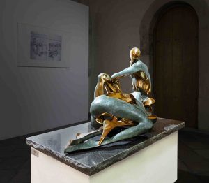 Peter Nižňanský prodej bronzové sochy neha 1. 2002 120-100cm
