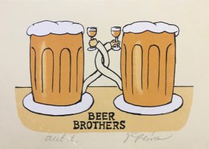 Jiří Slíva prodej obrazu Beer Brothers 16-19cm