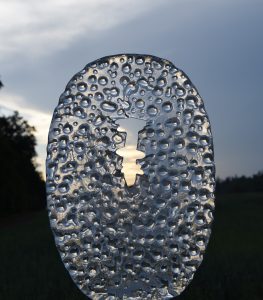 Filip Nízký prodej skleněné plastiky skulptura s znakem 45cm