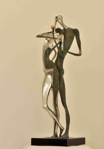 Peter Nižňanský prodej bronzové plastiky Adam a Eva 67cm
