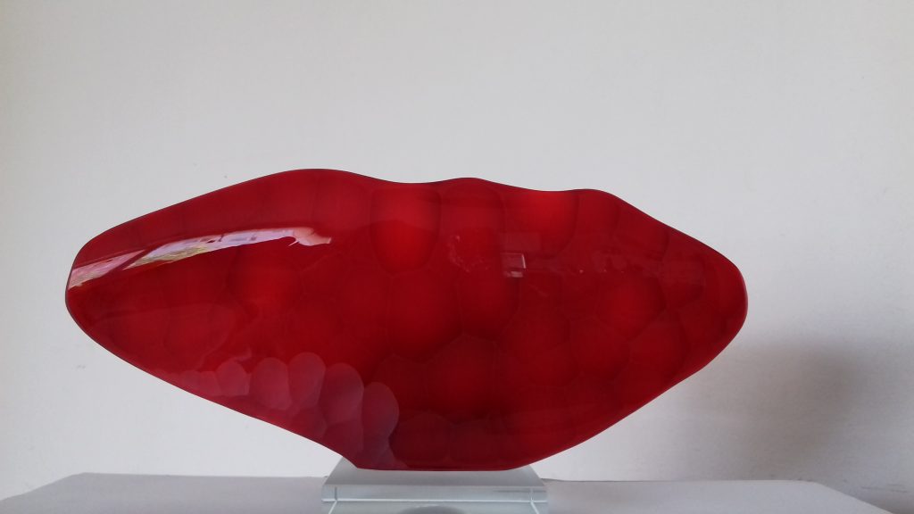 Filip Nízký prodej plastiky Krajina-červená skulptura 16-34cm